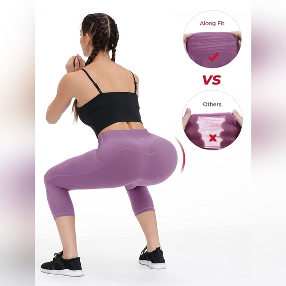 Along Fit Yoga Capri Legging Pants- New in Package - Picture 2 of 7